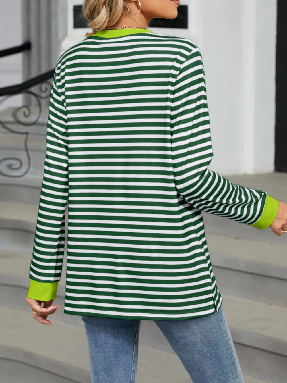 Striped Long Sleeve T-Shirt, image 10