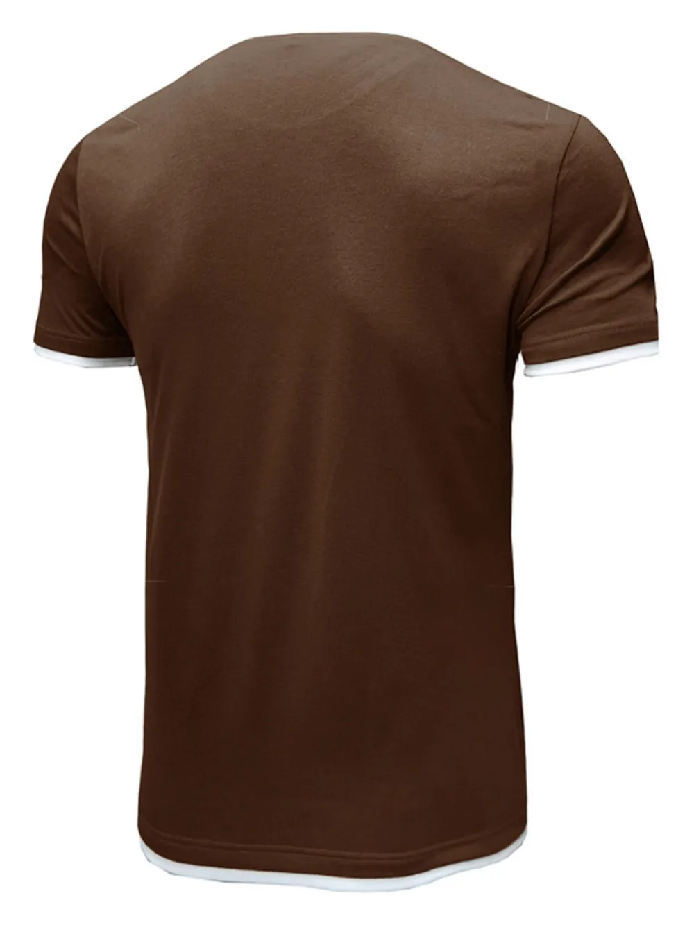 Men‘s Classic Contrast Trim Crew Neck T-Shirt, image 4
