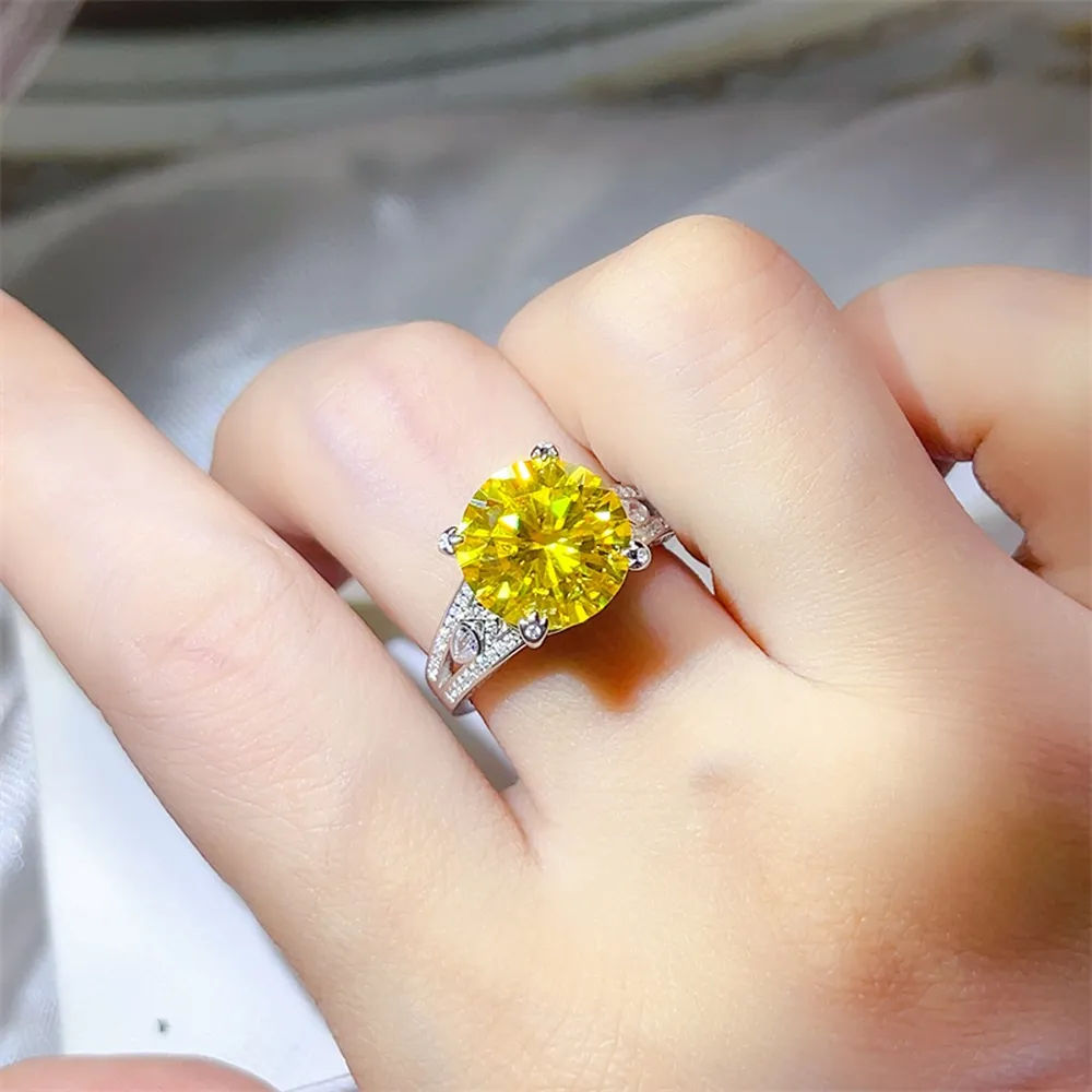 5 Carat Moissanite 925 Sterling Silver Ring, image 4