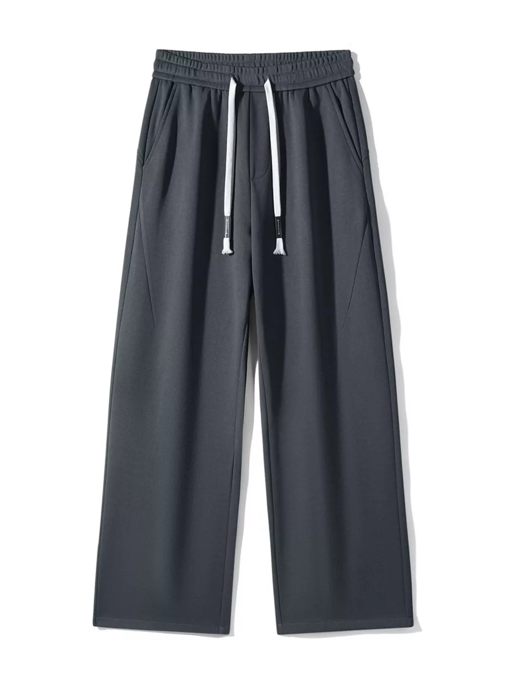 Men's Plus Size Casual Drawstring Wide Leg Pants, image 4