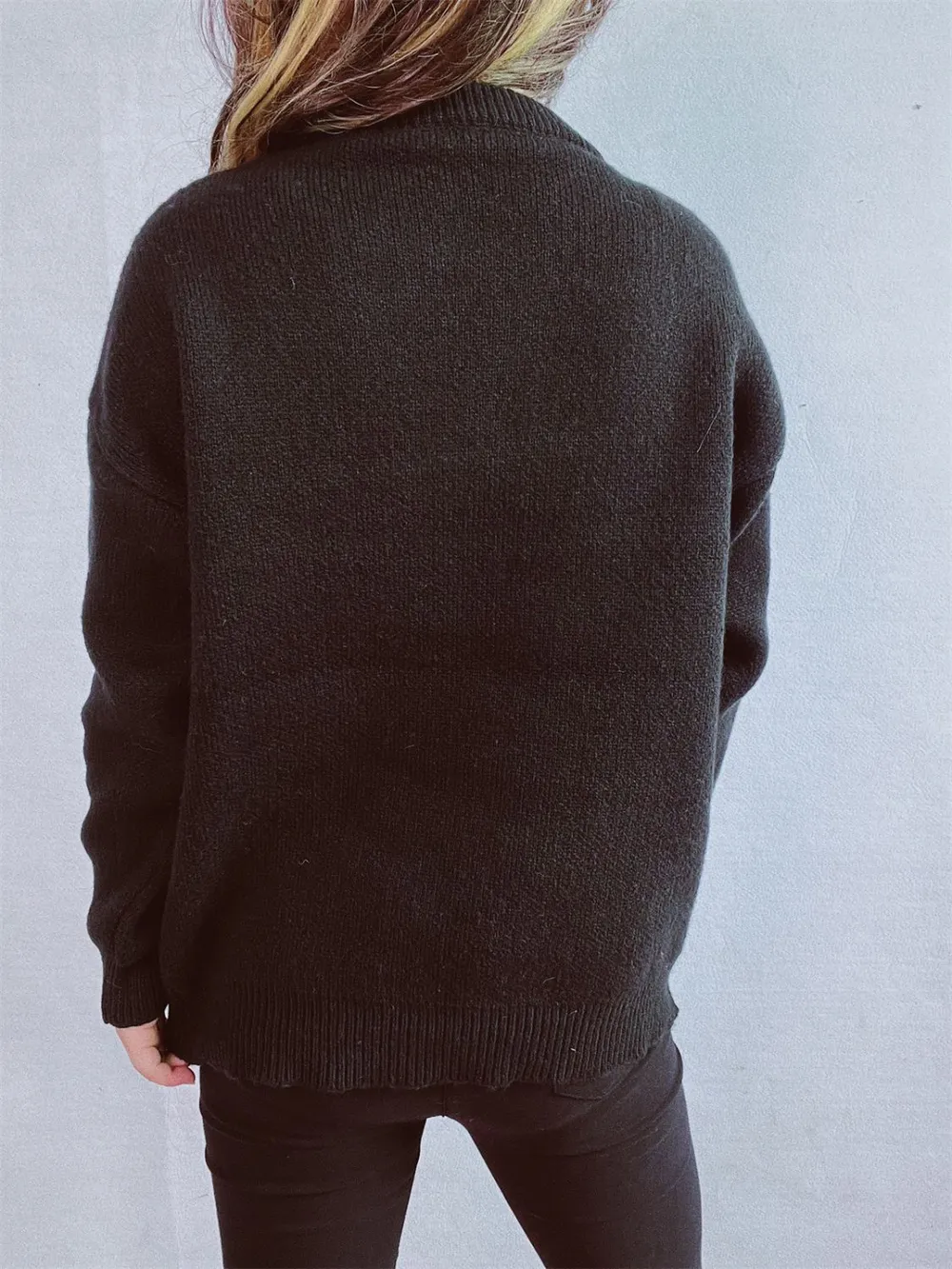 Christmas Tree Round Neck Long Sleeve Sweater, image 9