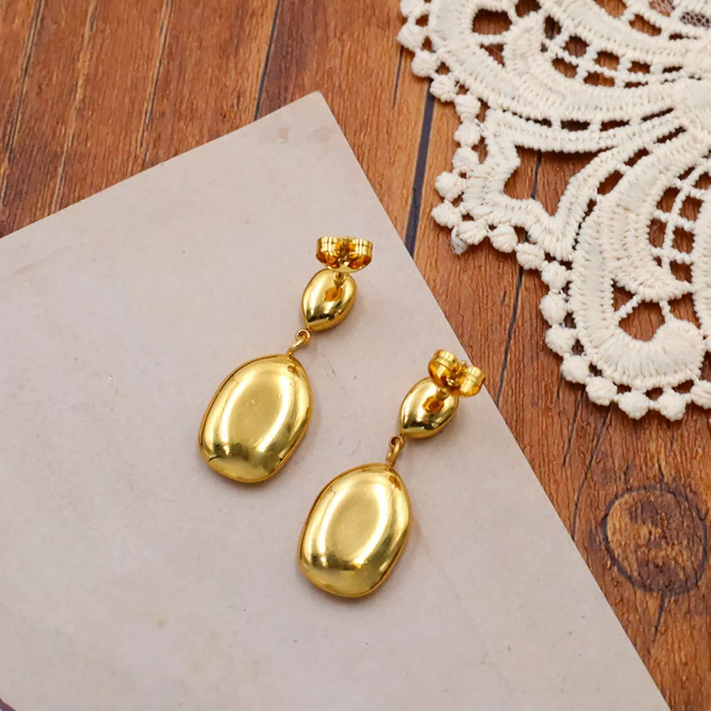 18K Gold-Plated Drop Earrings, image 5