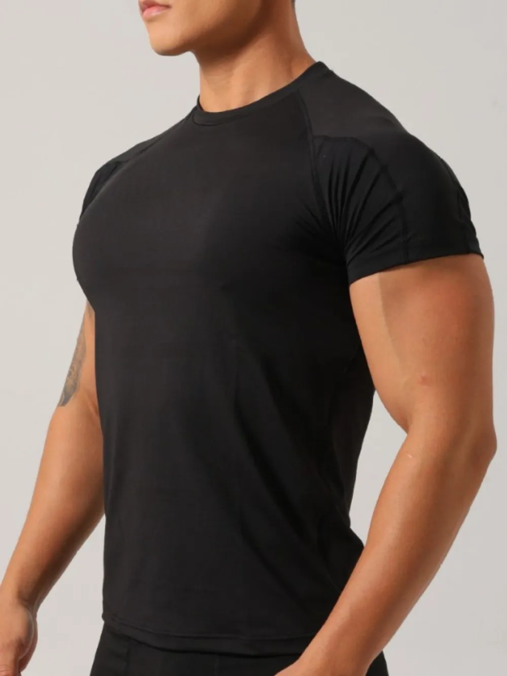Men's Plus Size Round Neck Short Sleeve T-Shirt, image 5