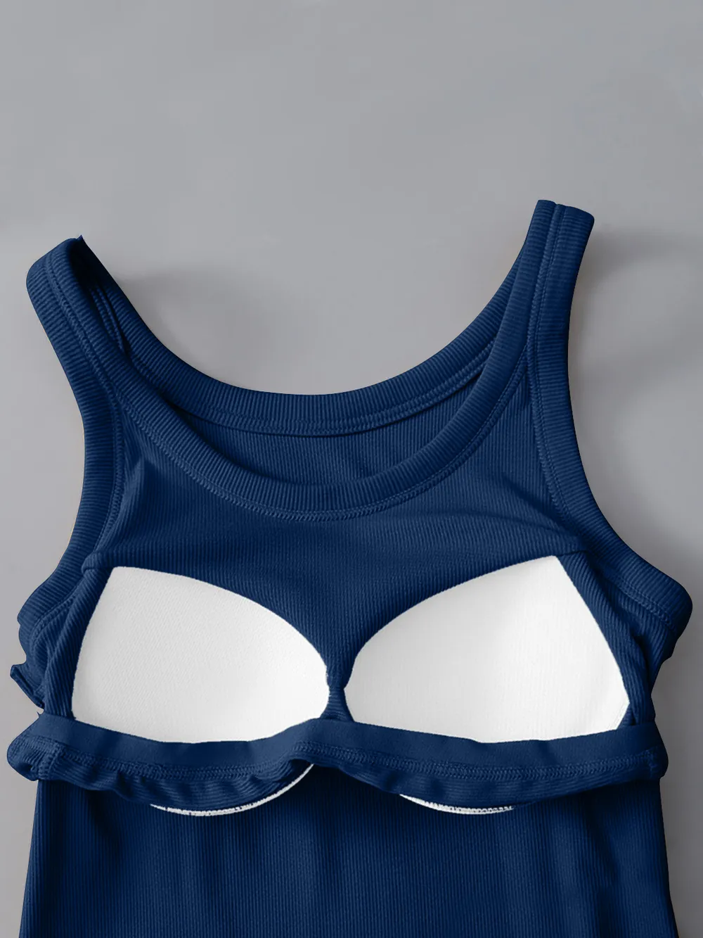 Round Neck Tank with Bra, image 18