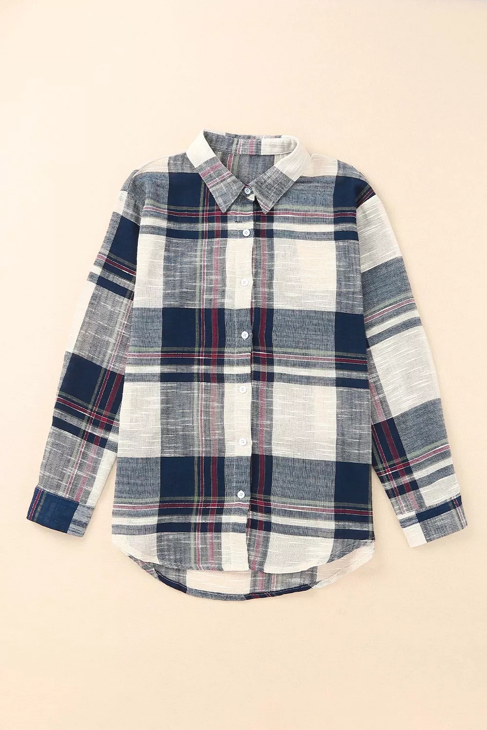 Plaid Button-Down Long Sleeve Shirt, image 9