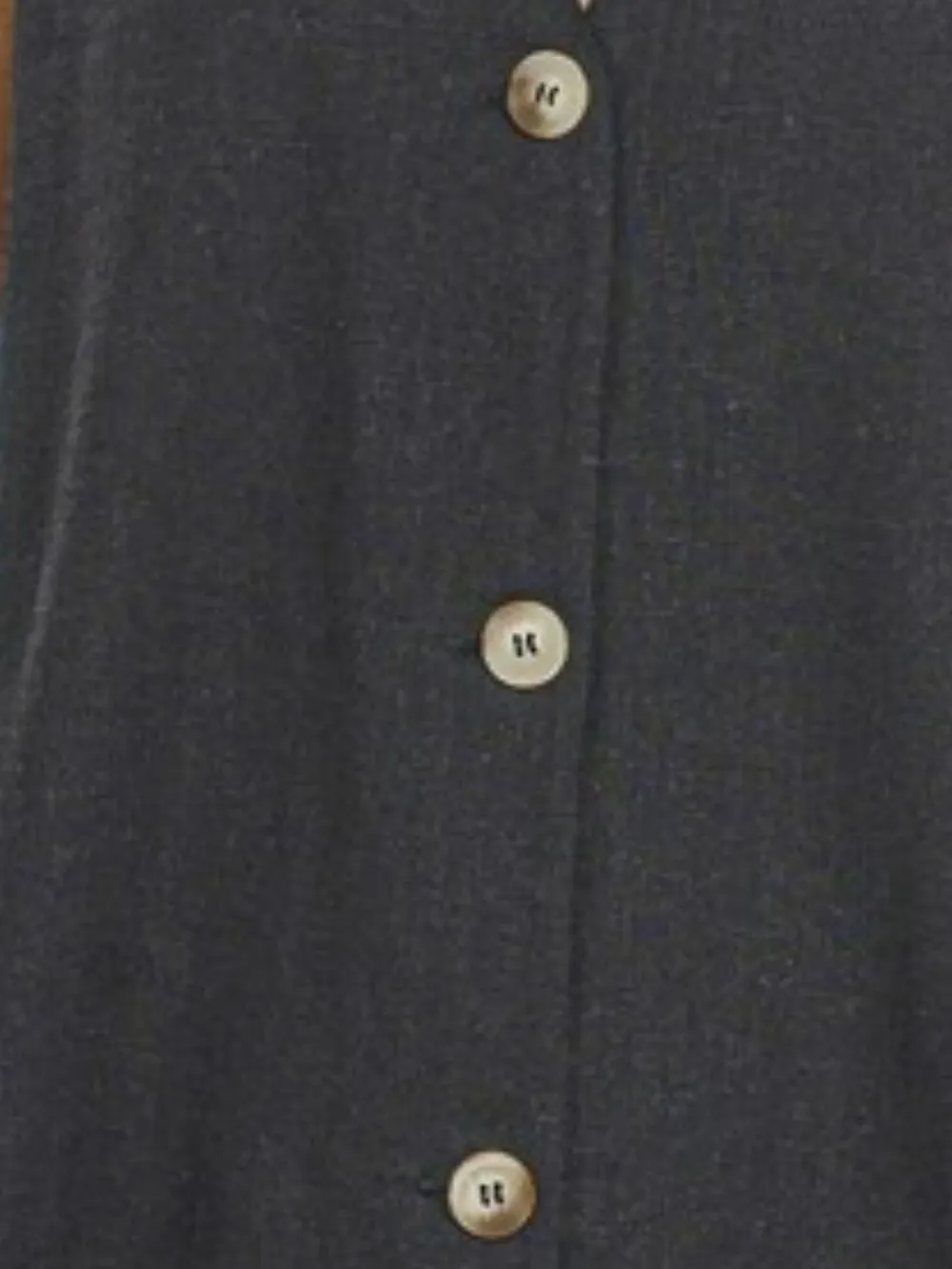 Side Slit Button-Front Vest, image 3