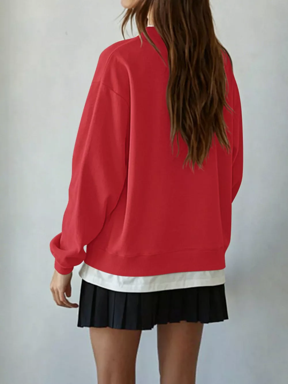 Oversized Crew Neck Sweatshirt, image 7