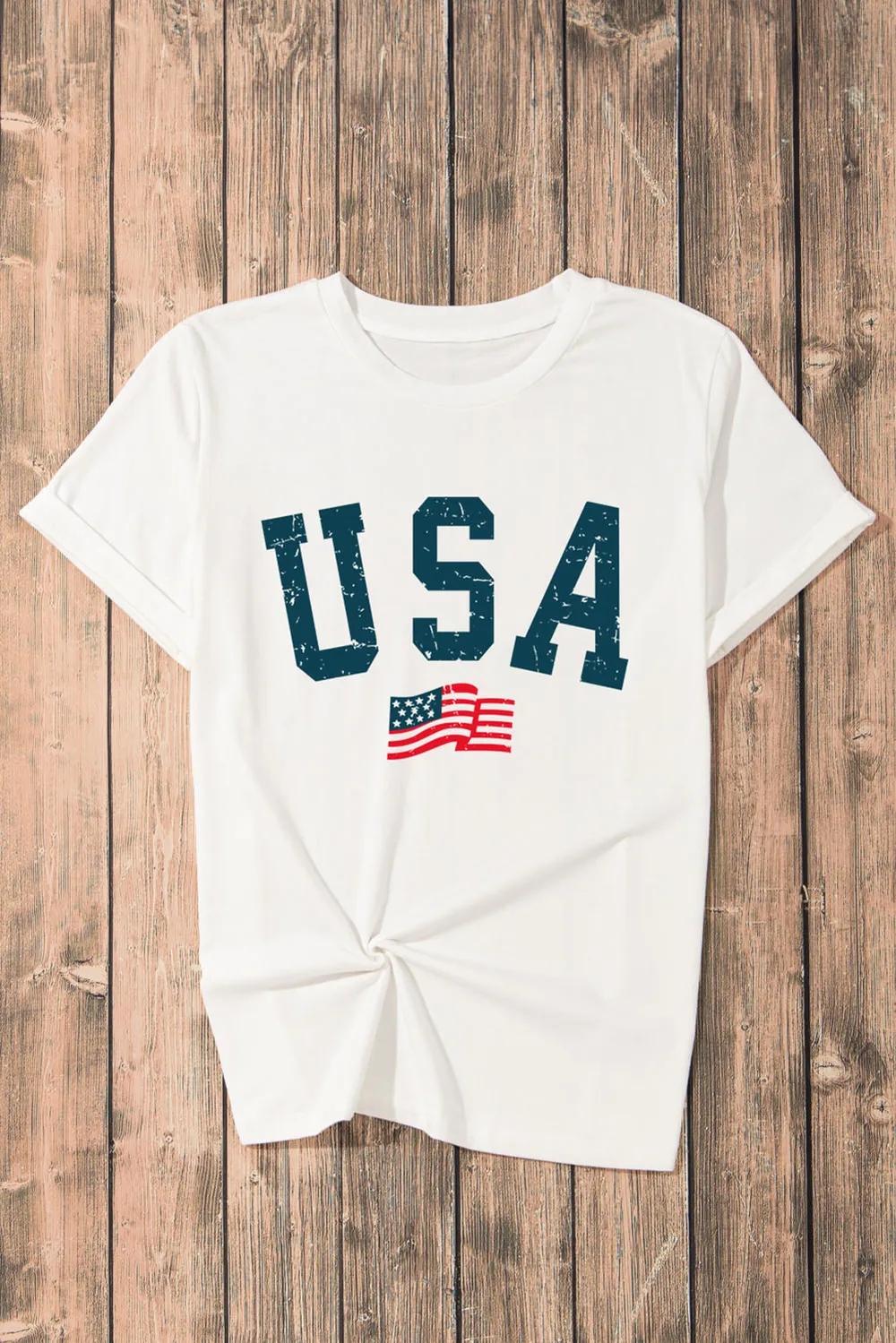 USA Round Neck Short Sleeve T-Shirt, image 5