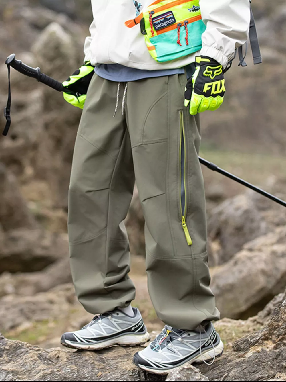 Men's Drawstring Wide Leg Pants, image 5