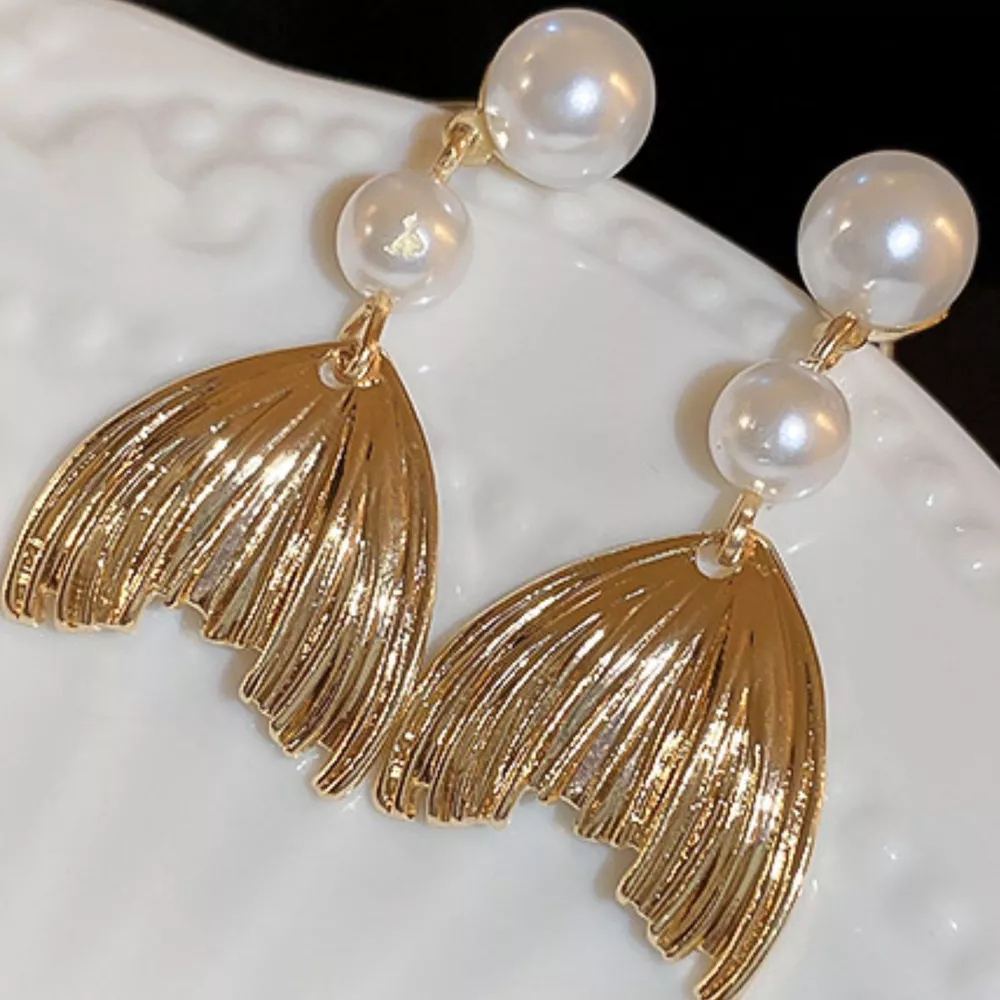 18K Gold-Plated Alloy Geometric Earrings, image 4