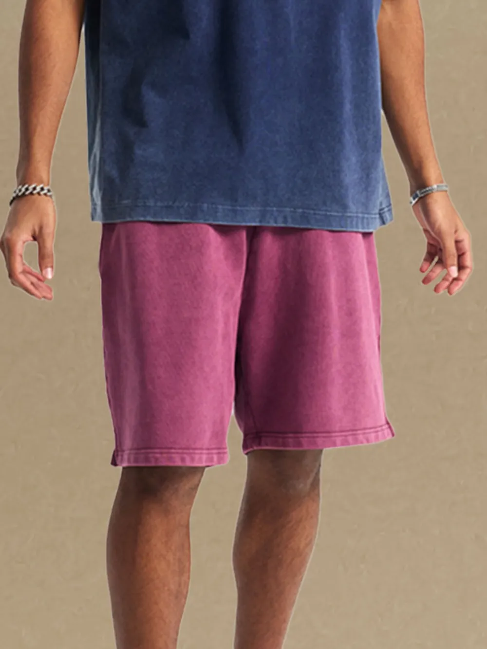 Men's Casual Elastic Waist Shorts, image 9