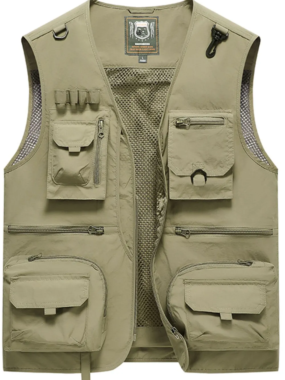 Men's Full Size Zip Up Vest with Pockets Plus Size, image 6