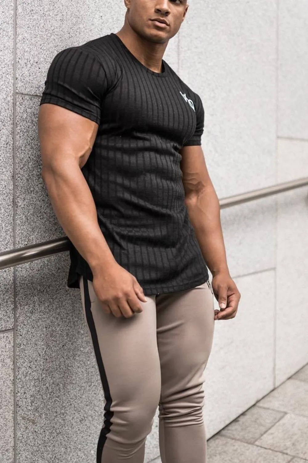 Men's Round Neck Short Sleeve T-Shirt, image 4