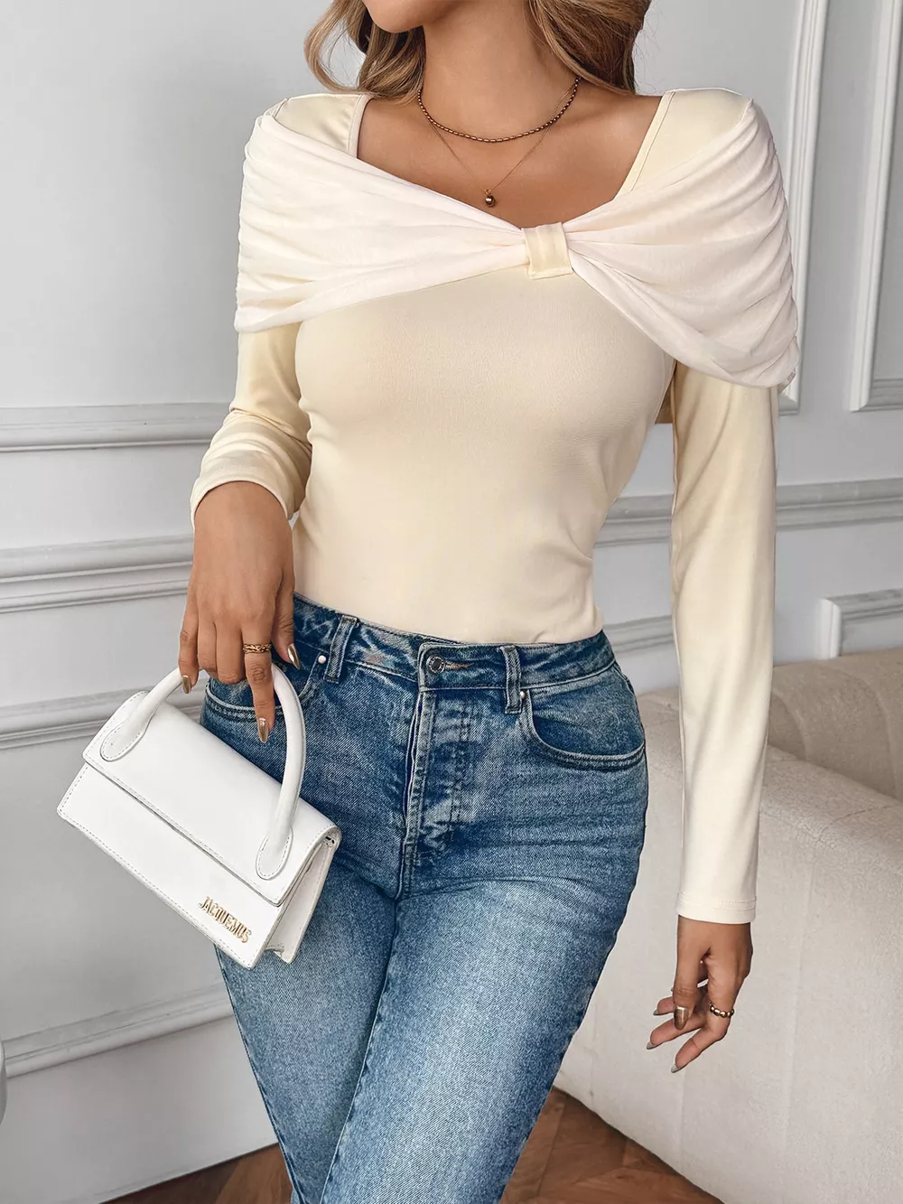 Bow Long Sleeve T-Shirt, image 3