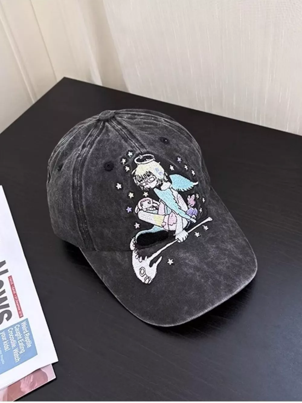Embroidered Washed Baseball Cap, image 7