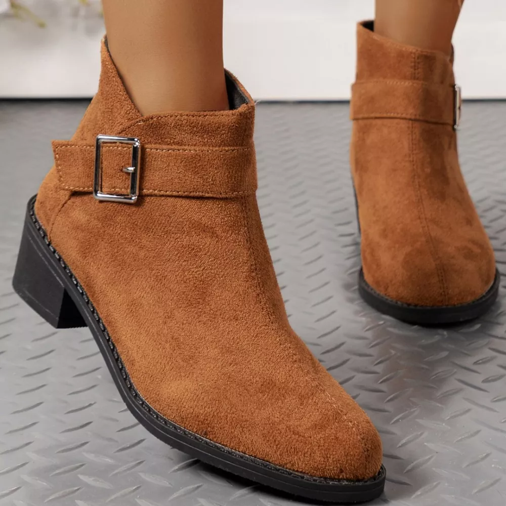Point Toe Block Heels Boots, image 6