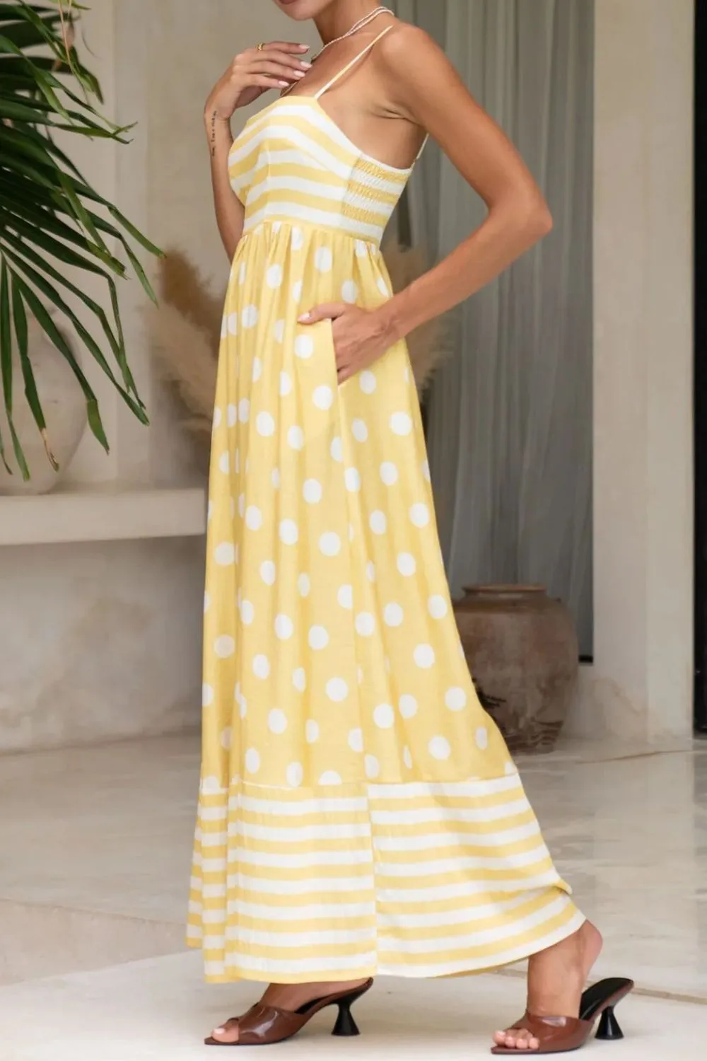 Polka Dot Square Neck Cami Dress, image 16