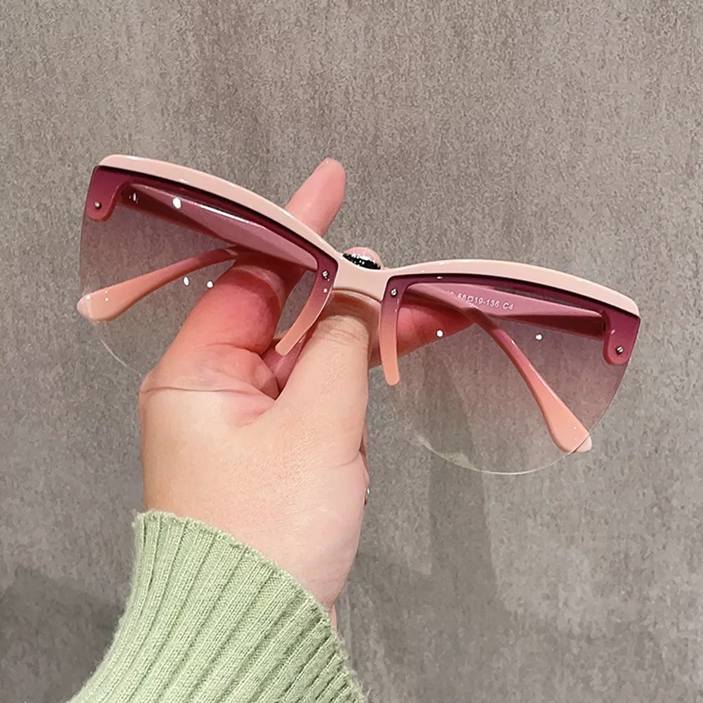 UV Protection Half-Rim Sunglasses, image 3