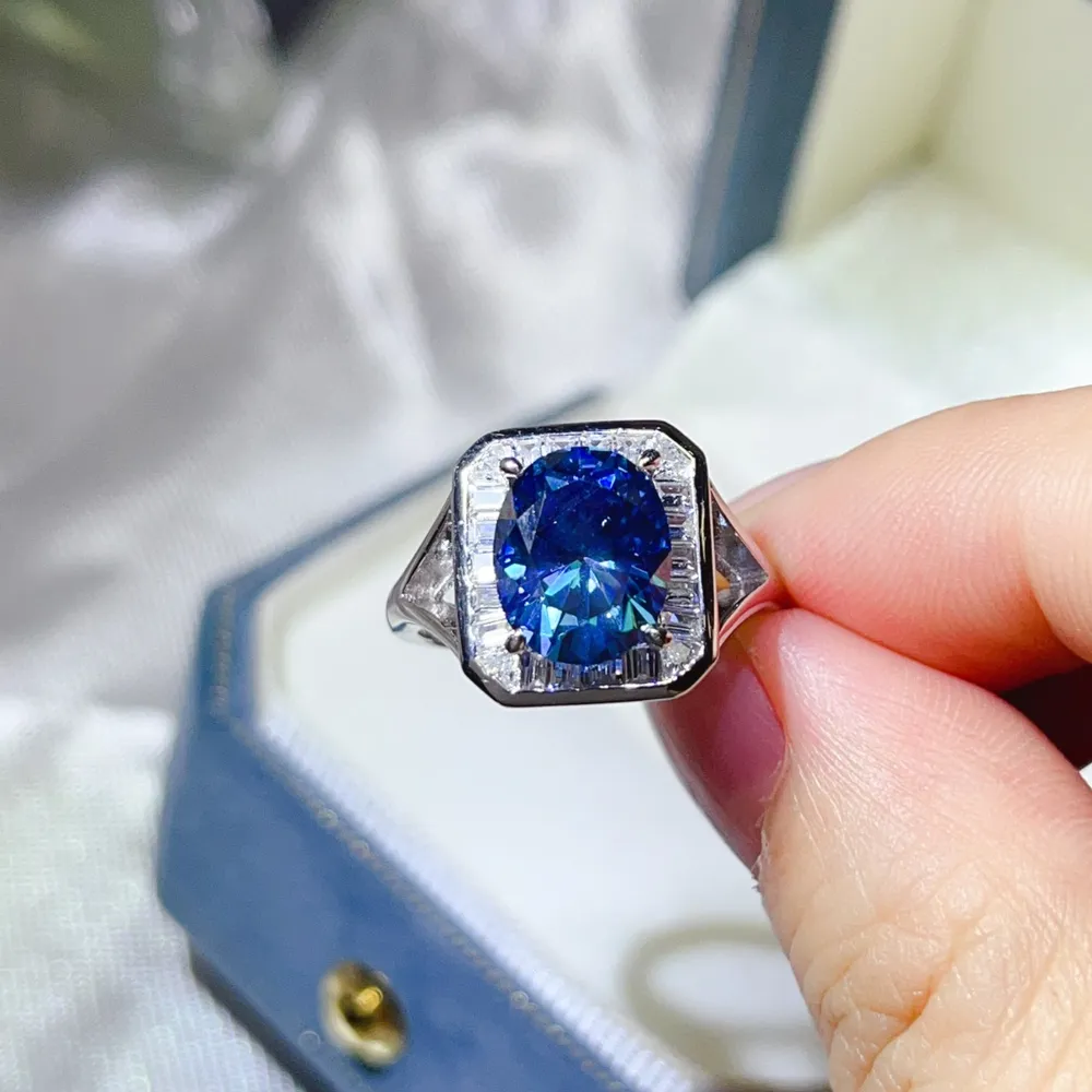 3 Carat Moissanite Square Ring, image 6