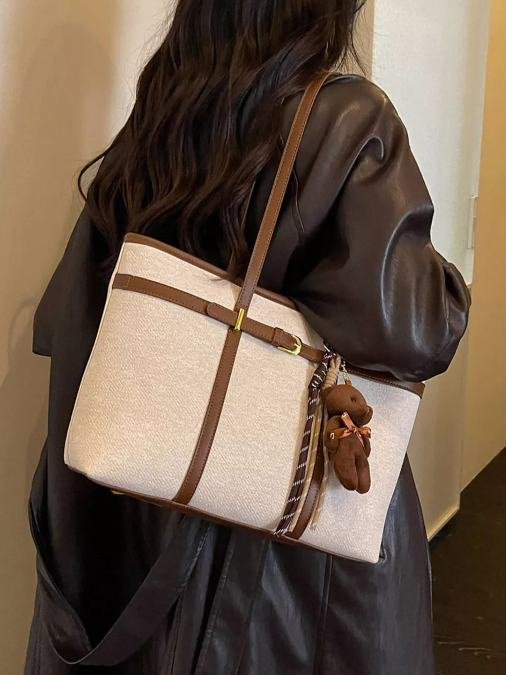 Decorative Buckle Tote Bag, image 5