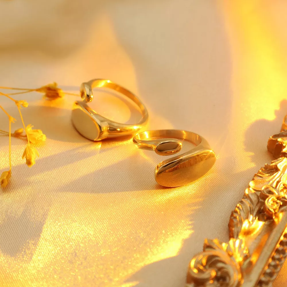 18K Gold-Plated Bypass Ring, image 6
