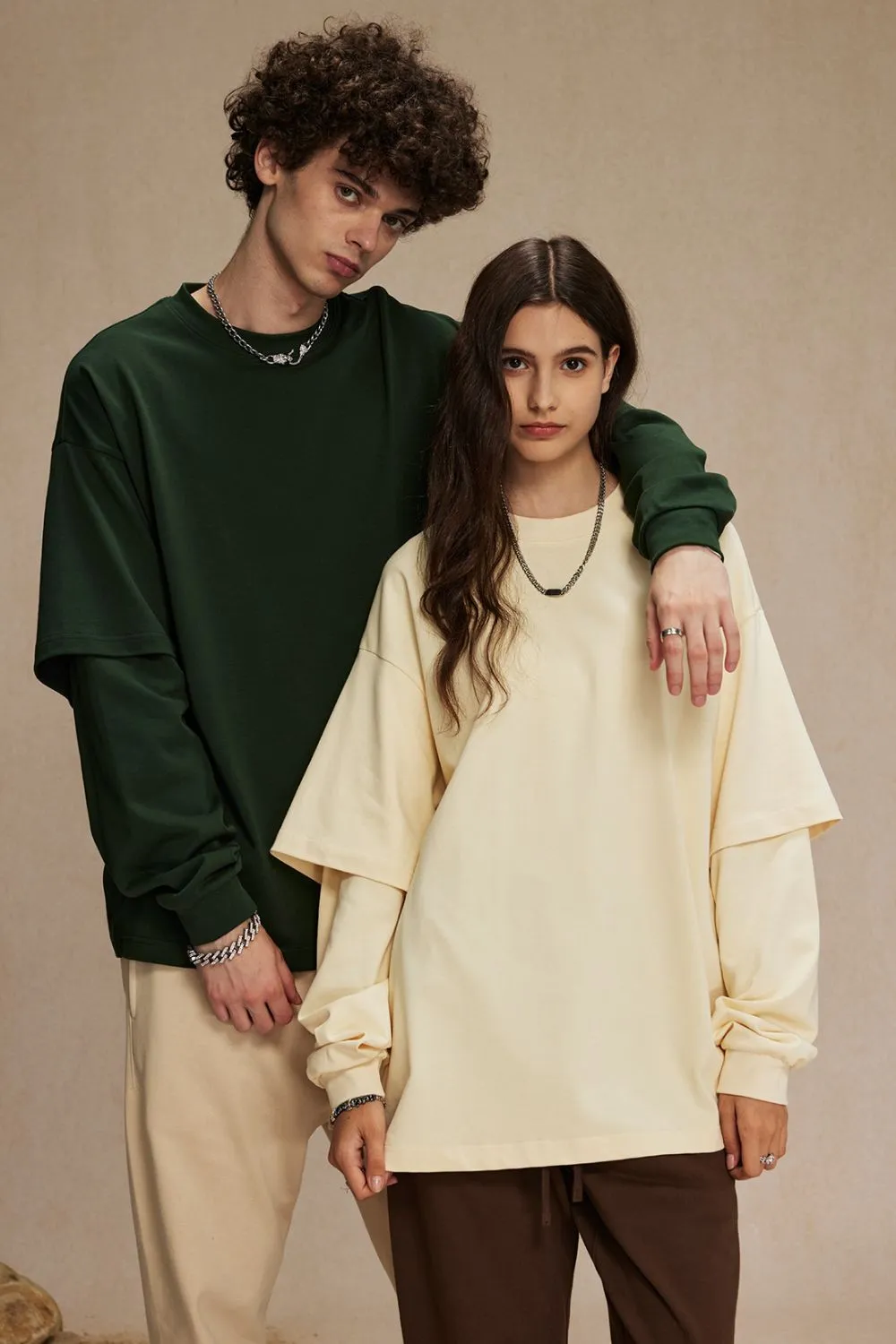 Men's Round Neck Long Sleeve T-Shirt