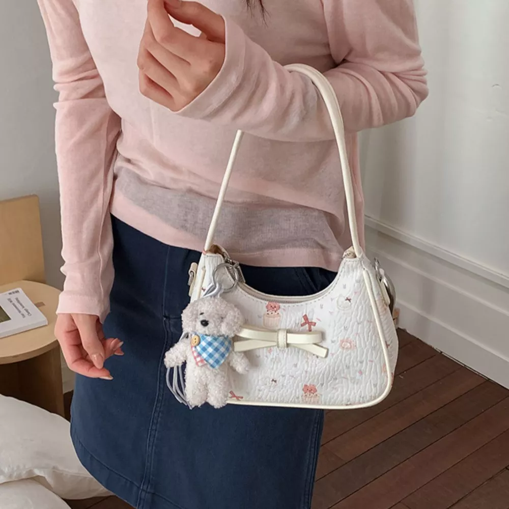 Printed PU Leather Shoulder Bag, image 2