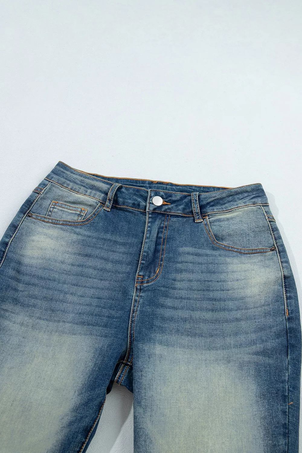 Pocket Detail Flare Leg Jeans, image 8