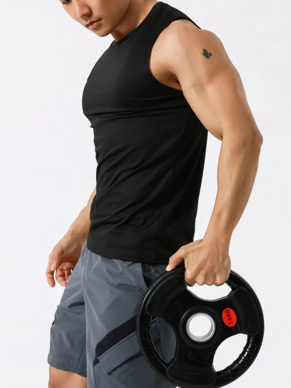 Men's Plus Size Round Neck Active Tank, image 4