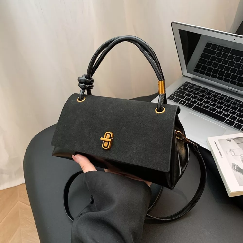 Flap Crossbody Bag with Top Handle, image 2