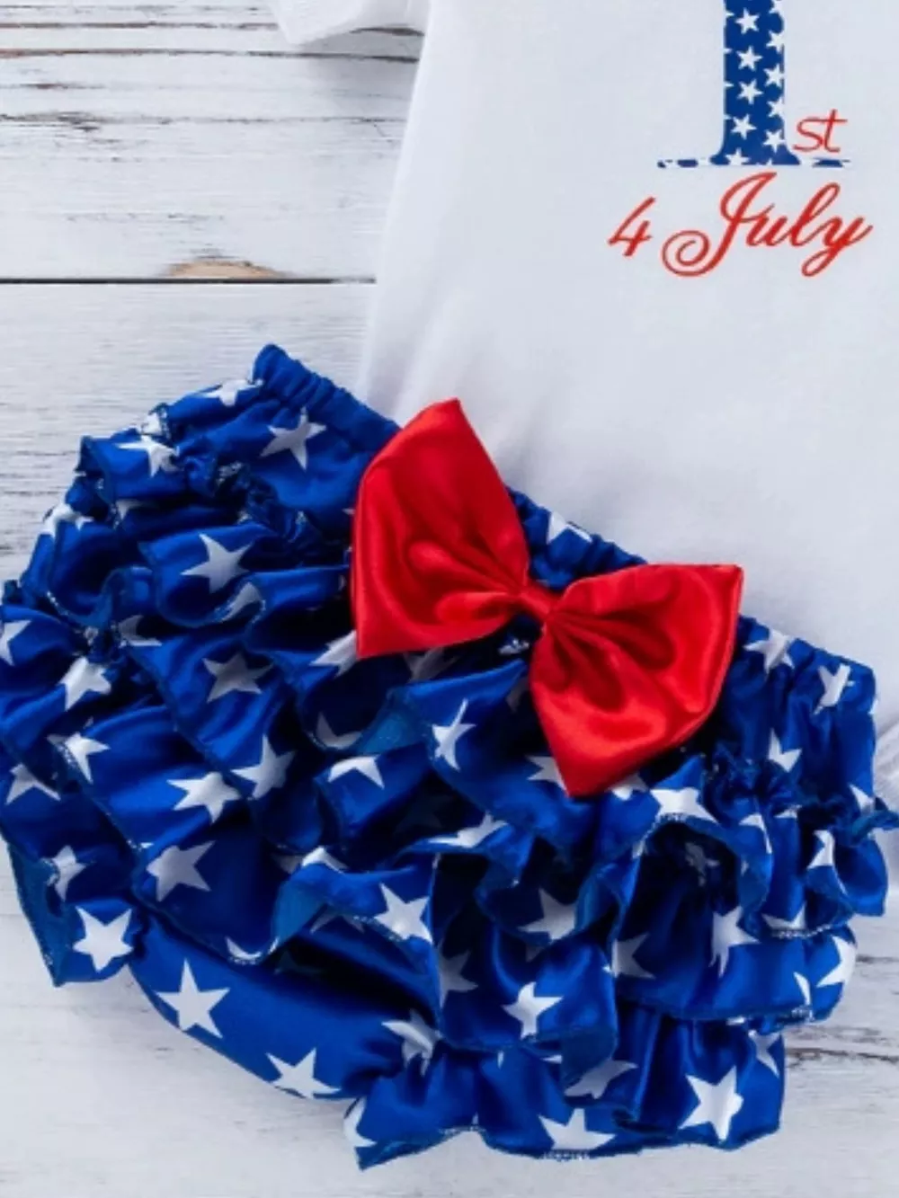 Children's Little Miss America Patriotic Outfit Set, image 6