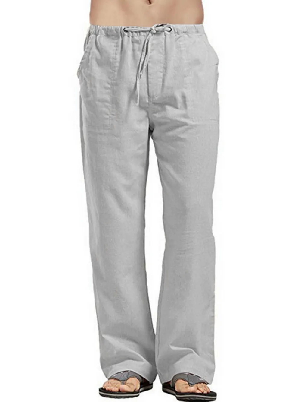 Men's Full Size Drawstring Pants with Pockets Plus Size, image 4