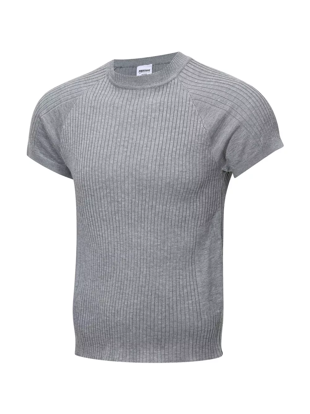 Men's Ribbed Knit Short-Sleeve T-Shirt, image 13