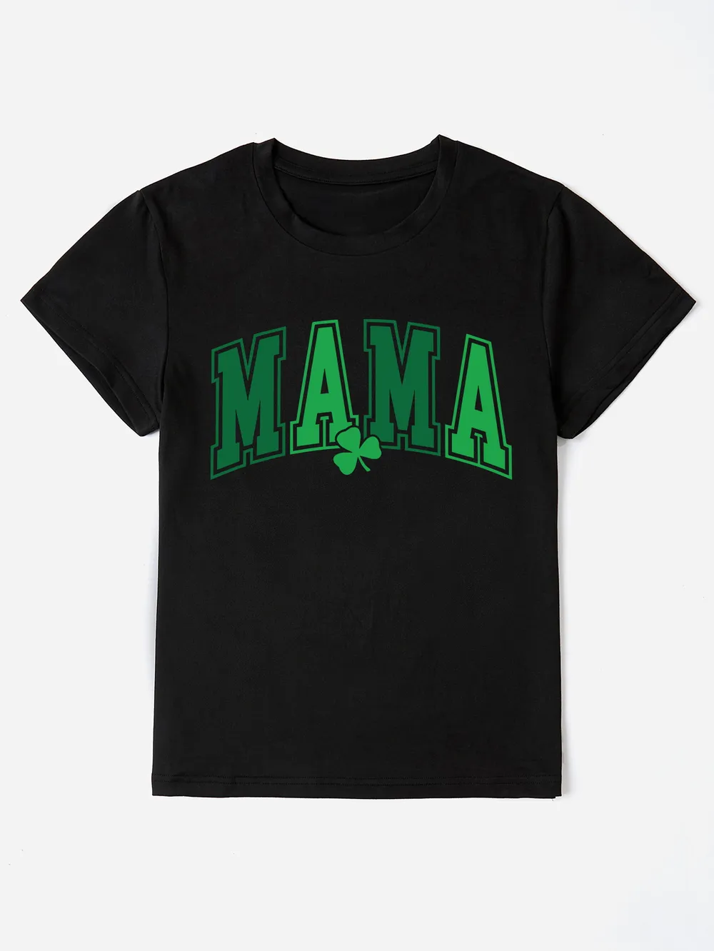 MAMA Round Neck Short Sleeve T-Shirt, image 2