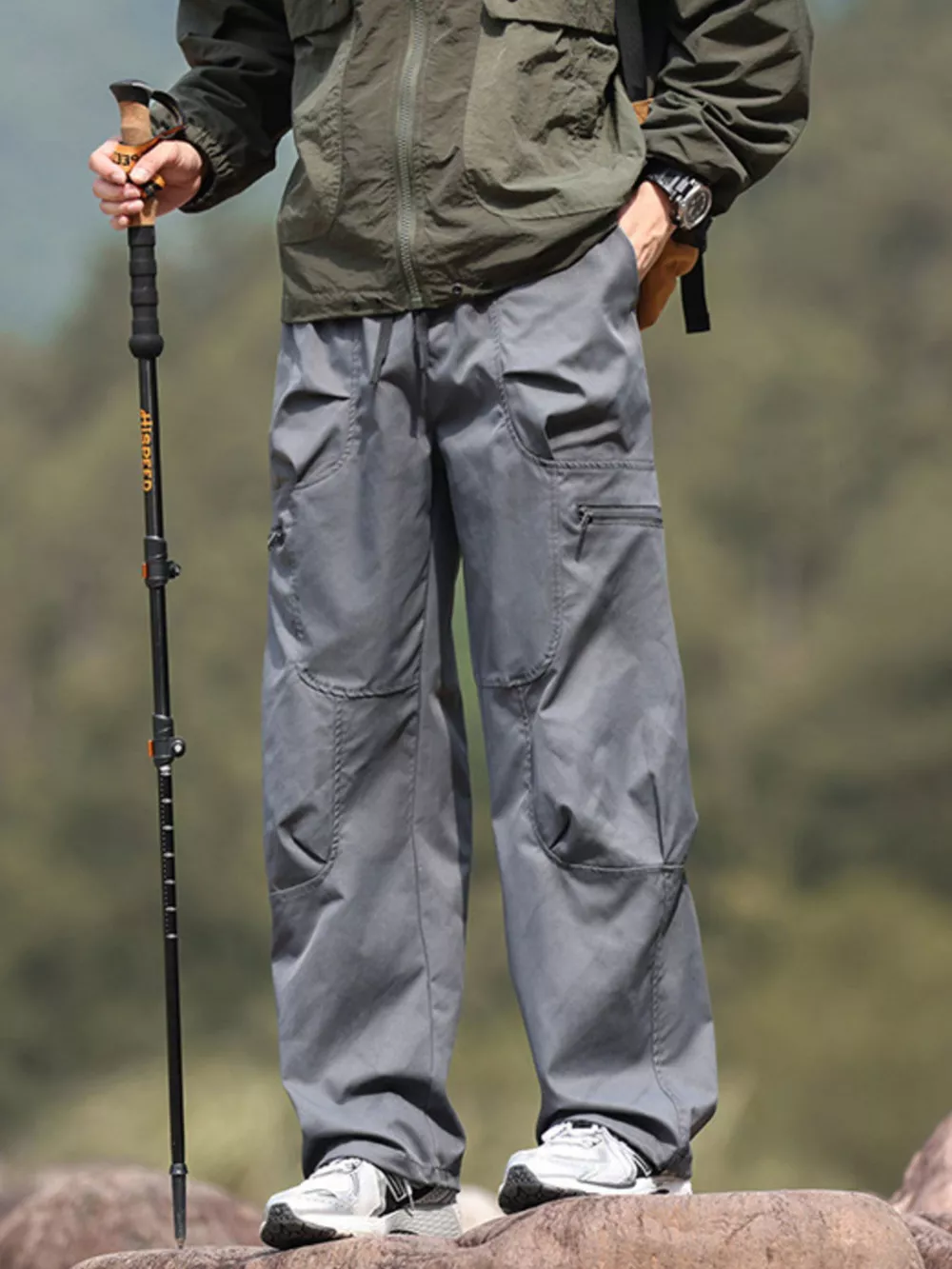 Men's Plus Size Relaxed Fit Cargo Pants, image 5