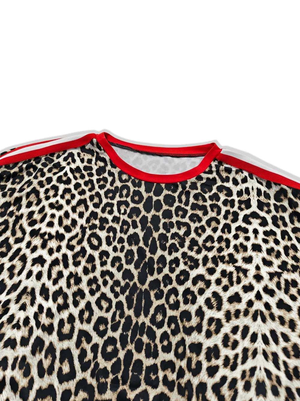 Leopard Round Neck Top and Pants Two-Piece Set, image 8