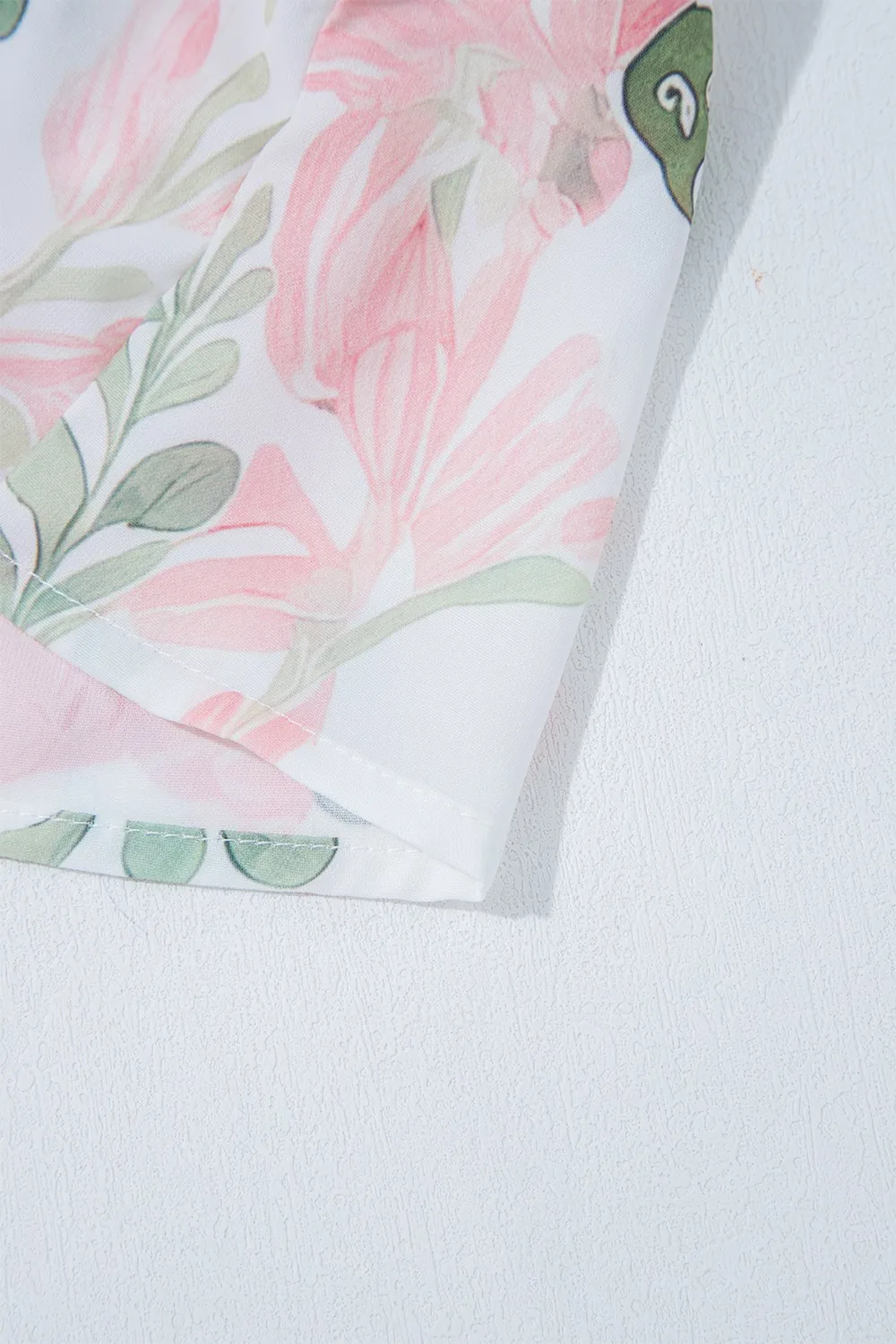 Tied Printed Short Sleeve Blouse, image 8