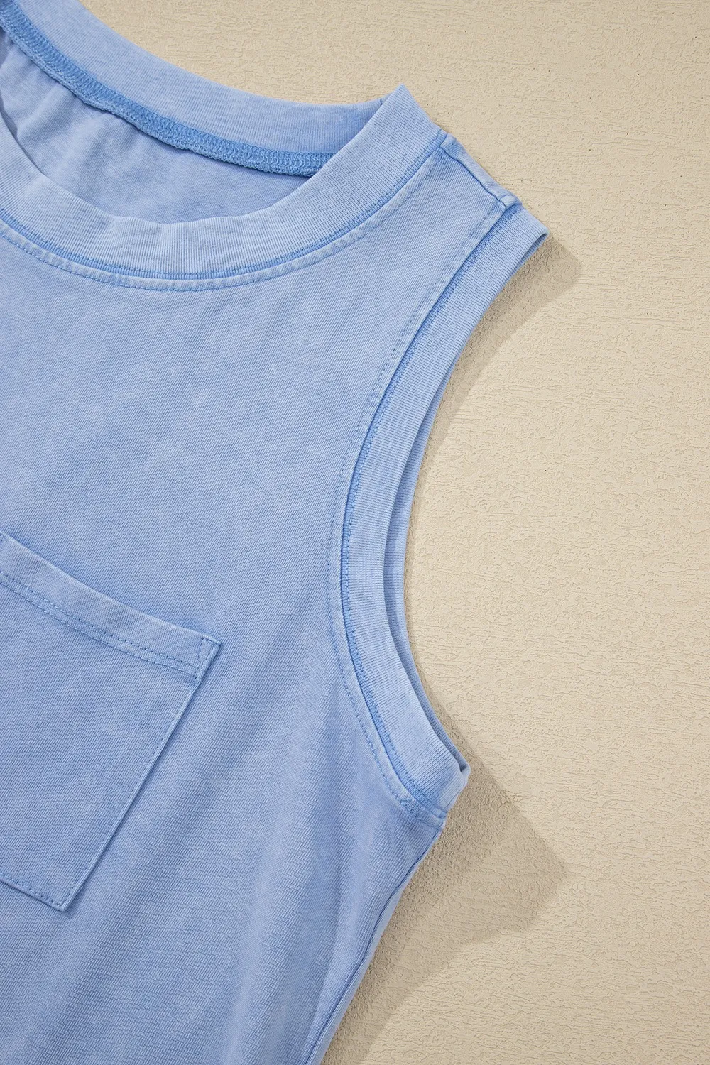 Round Neck Tank with Chest Pocket, image 20