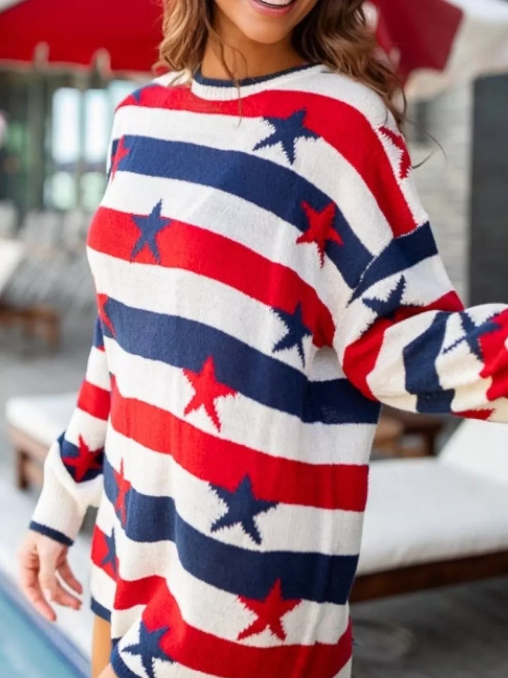 Stars and Stripes Long Sleeve Sweater, image 24