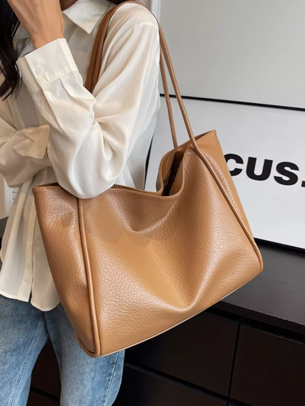 PU Leather Tote Bag, image 4
