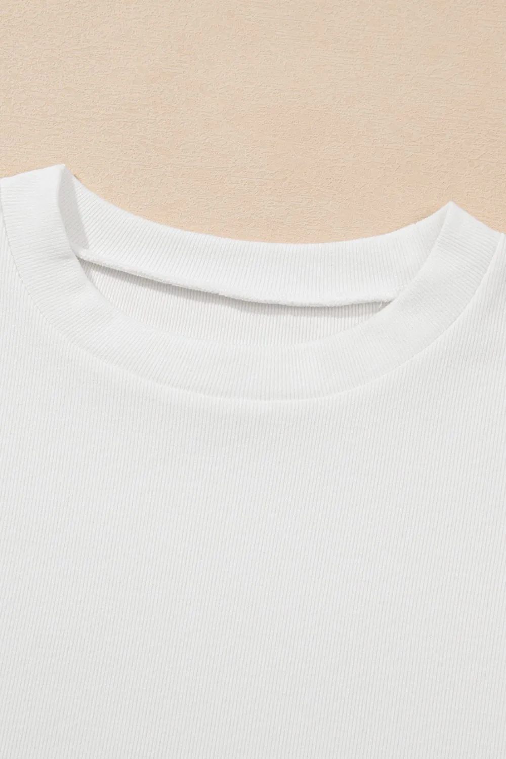 Ruffled Round Neck Cap Sleeve Top, image 10