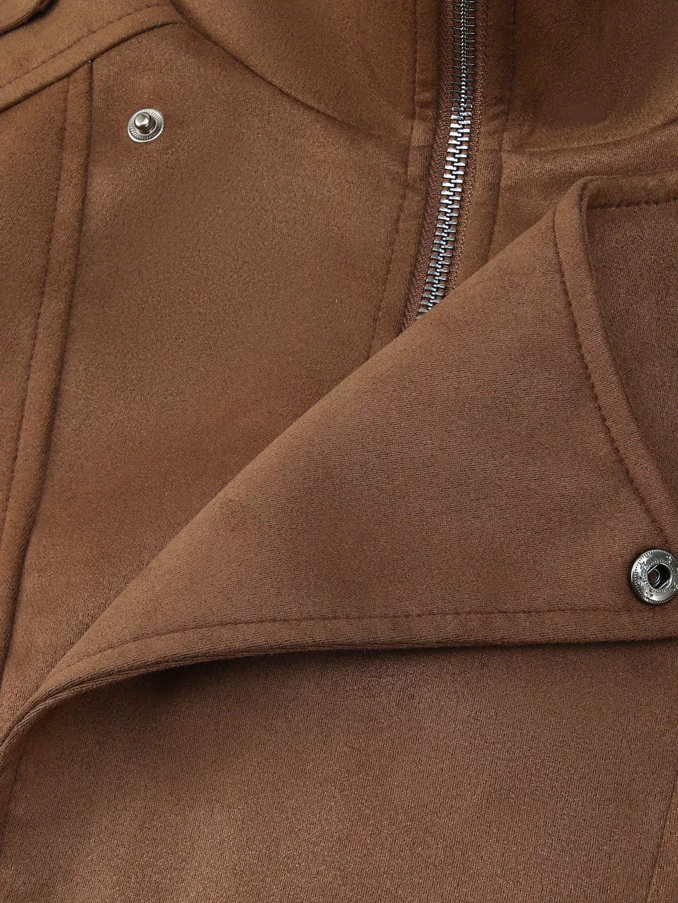 Asymmetrical Zipper Moto Jacket with Belt Detail, image 6