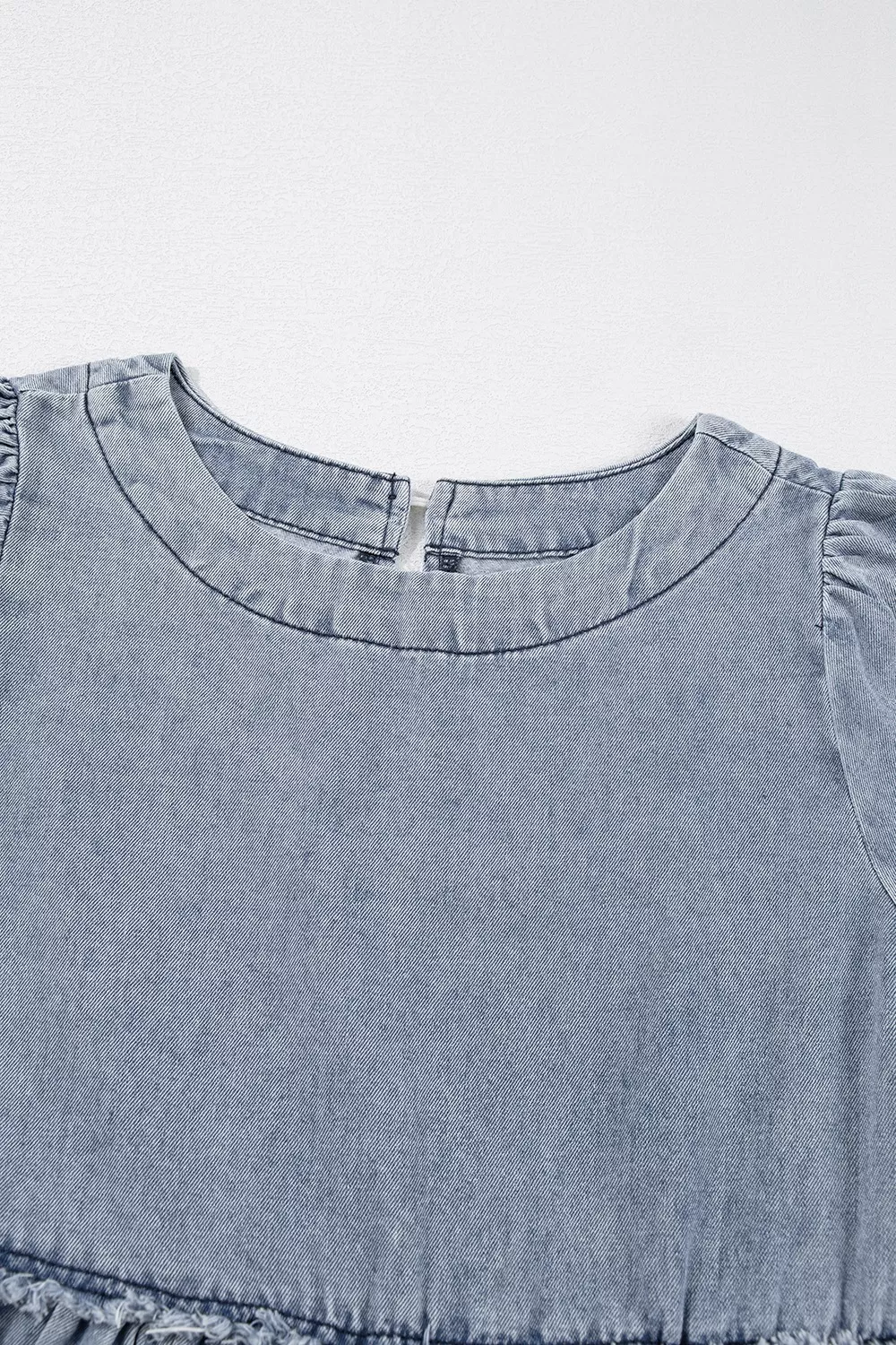 Vintage Wash Denim Dress with Pockets, image 11