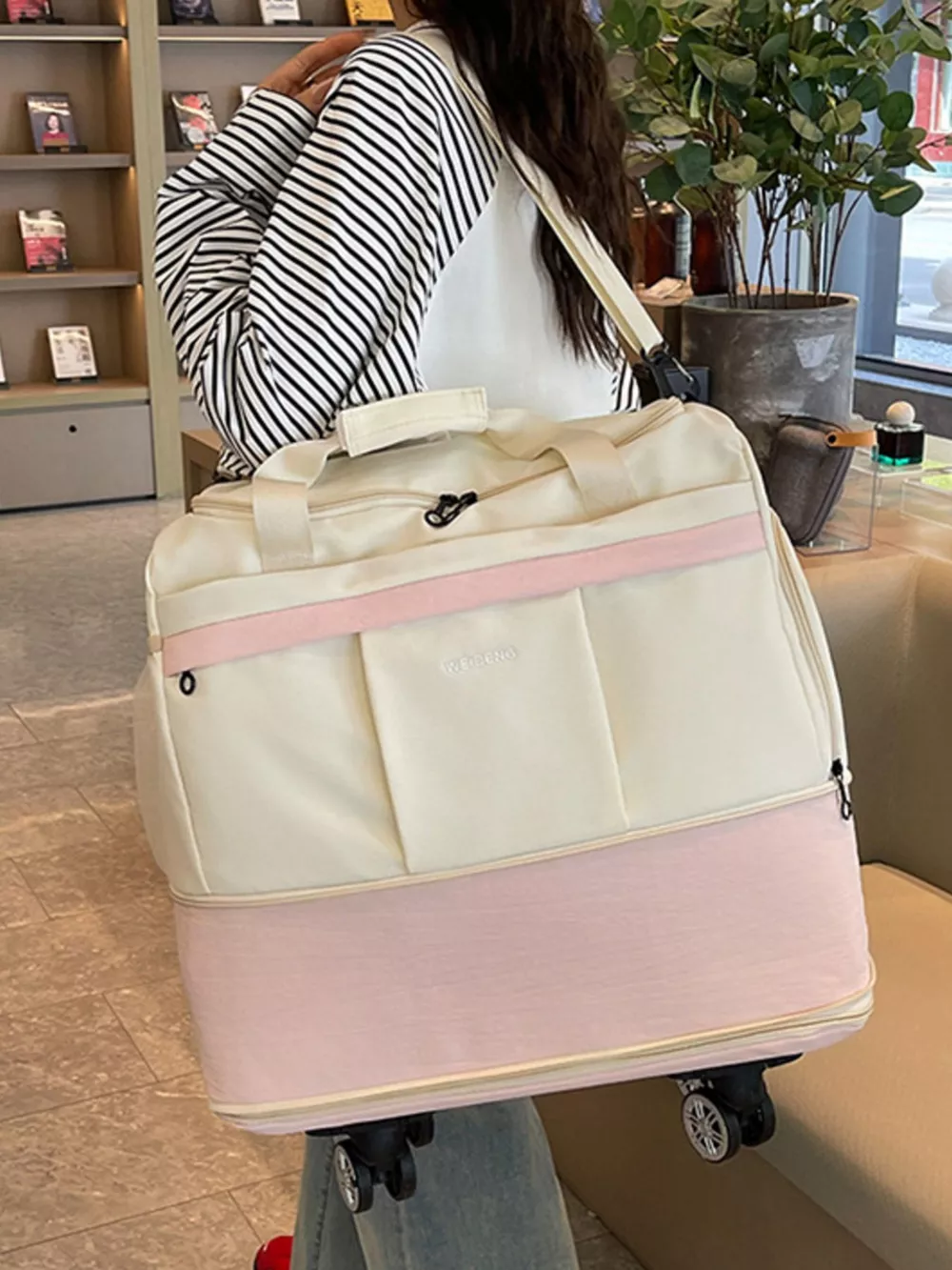 Rolling Duffel Bag with Wheels, image 5