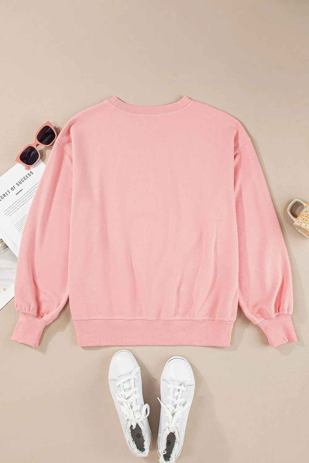 Round Neck Long Sleeve Sweatshirt, image 7
