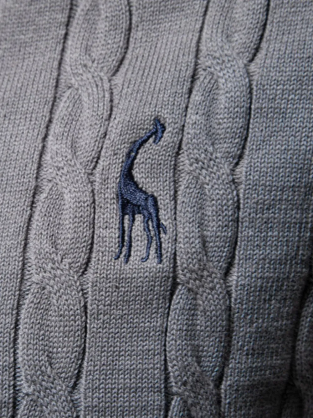 Men's Cable-Knit Round Neck Long Sleeve Sweater, image 5