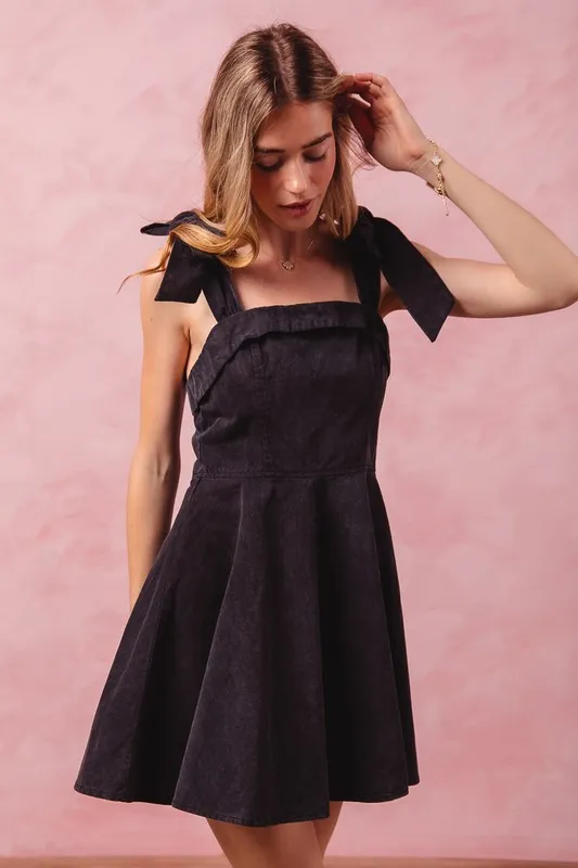Fit and Flare Washed Gameday Dress, image 4