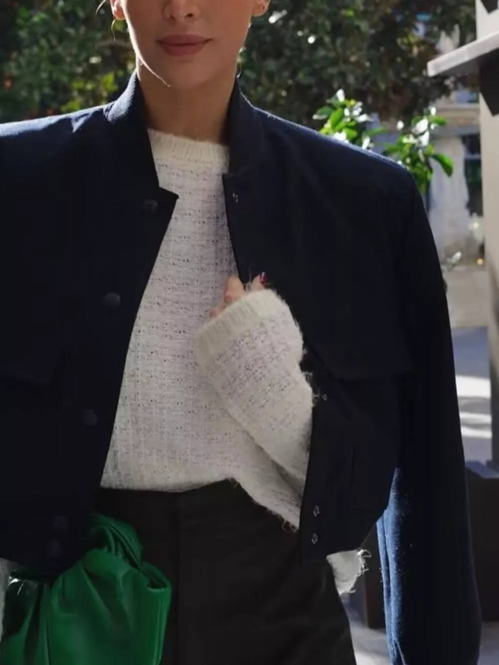 Snap-Down Cropped Bomber Jacket, image 11
