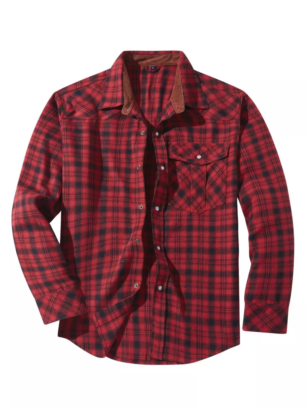 Men's Vintage Plaid Button Up Shirt, image 4