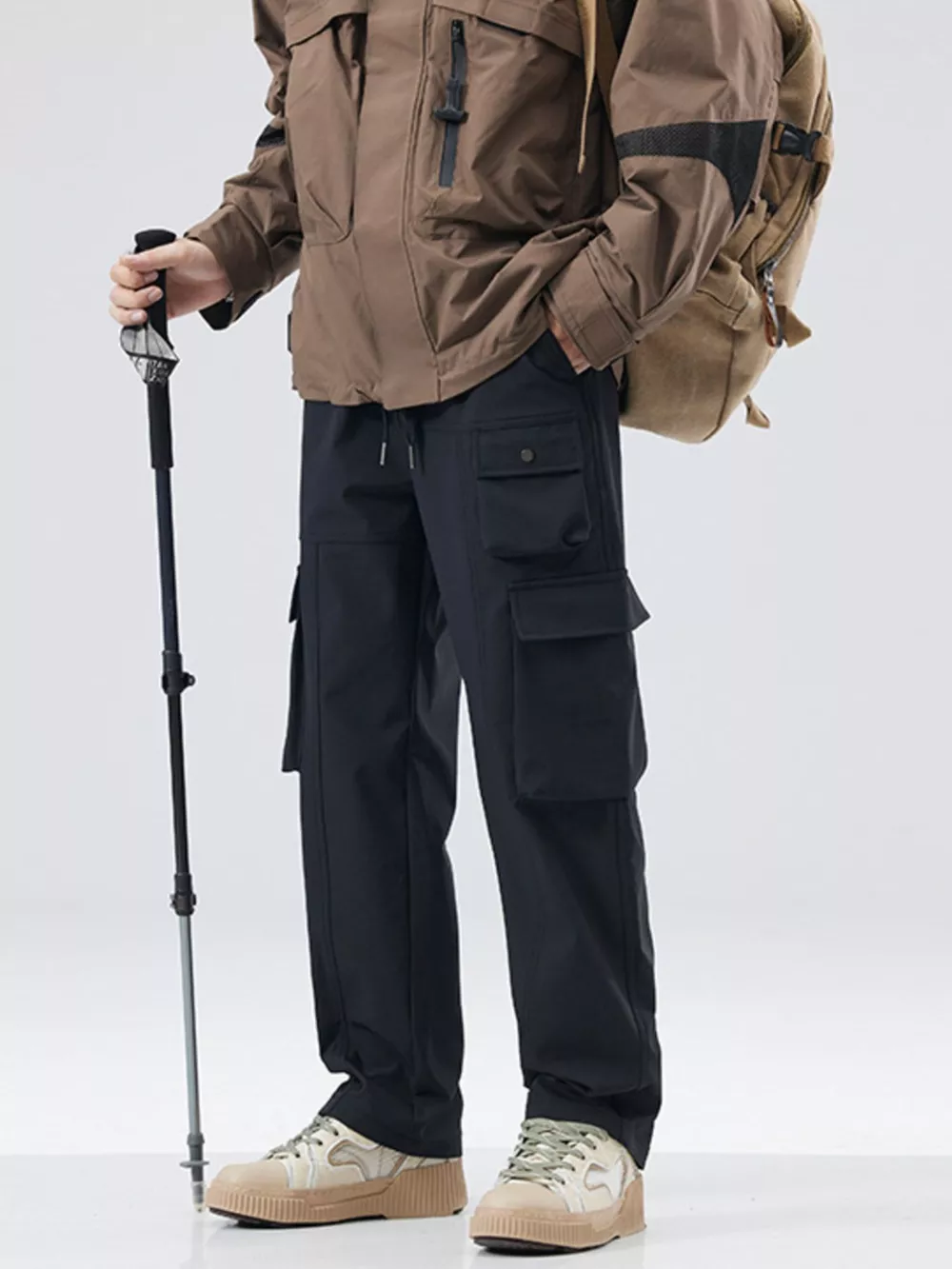 Men's Full Size Drawstring Wide Leg Pants Plus Size, image 8